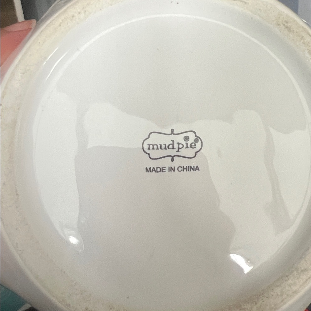 Mud Pie White Ceramic Dip Bowl - Picture 3 of 3
